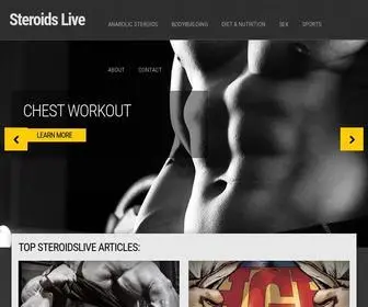 Steroidslive.com(Anabolic Steroids) Screenshot