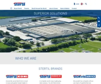 Stertil.com(Who We Are) Screenshot