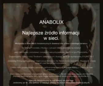 Sterydy-Anabolix.net(Sterydy Anaboliczno Androgenne) Screenshot