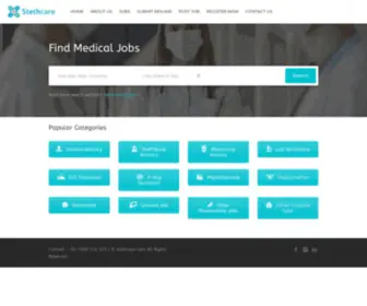 Stethcare.com(Exclusive Healthcare Job Portal) Screenshot