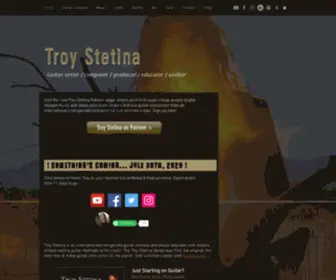 Stetina.com(Official Troy Stetina Music) Screenshot