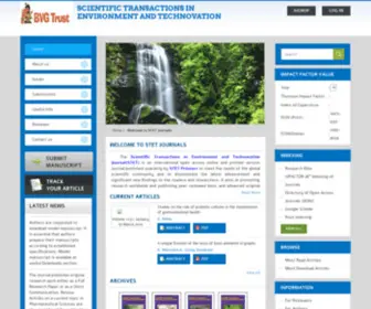 Stetjournals.com(Scientific Transactions in Environment and Technovation) Screenshot