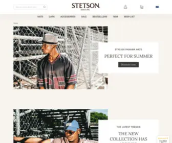 Stetson.eu(Stetson hats) Screenshot