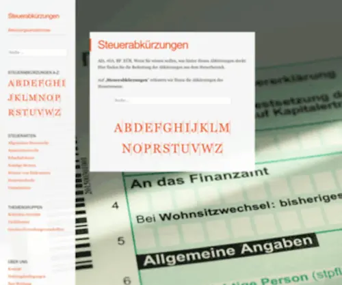 Steuerabkuerzungen.de(Steuerabkuerzungen) Screenshot