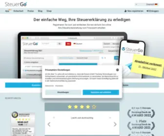 Steuergo.de(Steuererklärung online erstellen) Screenshot