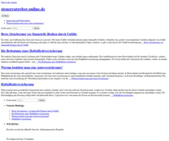 Steuerratgeber-Online.de(Steuerratgeber Online) Screenshot