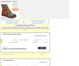 Steuerrechner.com.de(Kostenlose Online Steuerrechner zur Steuerberechnung 2011) Screenshot