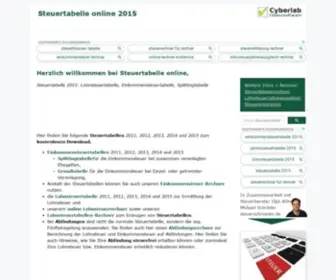 Steuertabelle24.de(Steuertabelle 2015 online zum kostenlosen Download) Screenshot