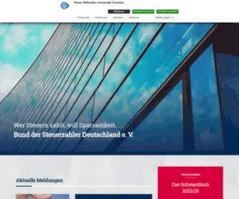 Steuerzahler.de(Bund der Steuerzahler e.V) Screenshot
