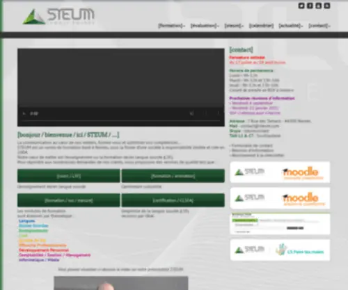 Steum.com(Centre de Formation en Langue Sourde) Screenshot