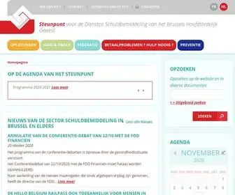 Steunpuntschuldbemiddeling.be(Centre d'appui) Screenshot