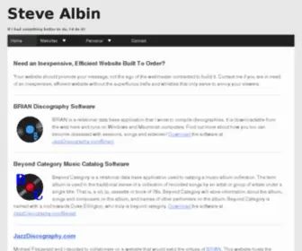 Steve-Albin.com(Inexpensive, Efficient Website Development) Screenshot