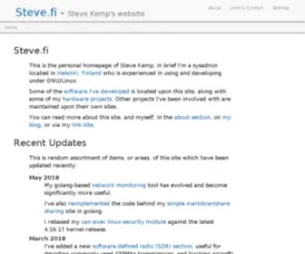 Steve.fi(Steve Kemp's) Screenshot