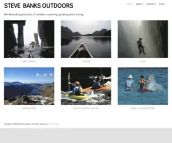 Stevebanksoutdoors.co.uk(World leading provision of outdoor coaching) Screenshot