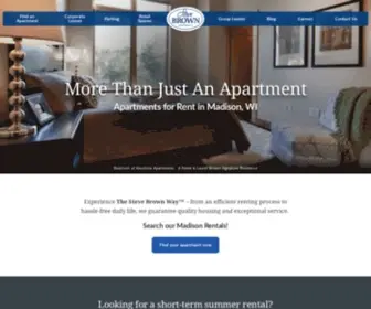 Stevebrownapts.com(Apartments Madison WI) Screenshot