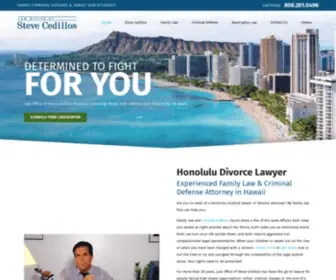 Stevecedilloslaw.com(Law Office of Steve Cedillos) Screenshot