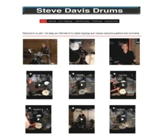 Stevedavisdrums.com(Stevedavisdrums) Screenshot