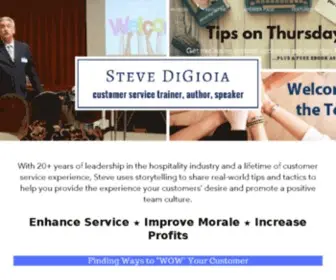 Stevedigioia.com(Steve DiGioia Customer Service Expert & Author) Screenshot