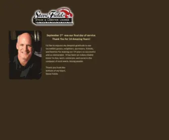 Stevefieldsrestaurant.com(Steve Fields Steak and Lobster Lounge) Screenshot