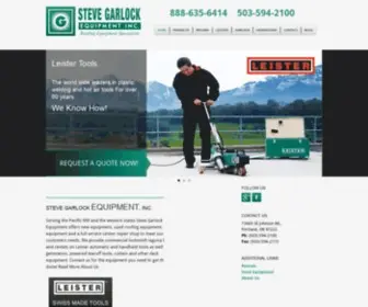 Stevegarlockequip.com(Steve Garlock Roofing Equipment) Screenshot