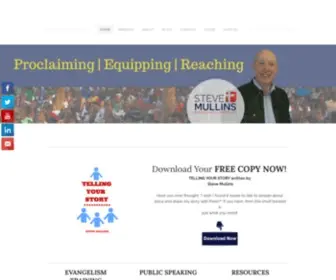 Stevemullins.org(Official website of Evangelist Steve Mullins) Screenshot