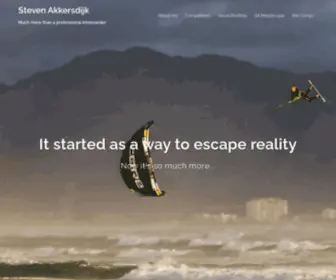 Stevenakkersdijk.com(Travelling the world to create content and get people stoked on kitesurfing. My name) Screenshot