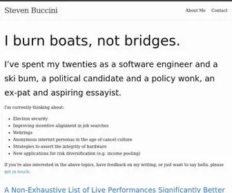 Stevenbuccini.com(Steven Buccini) Screenshot
