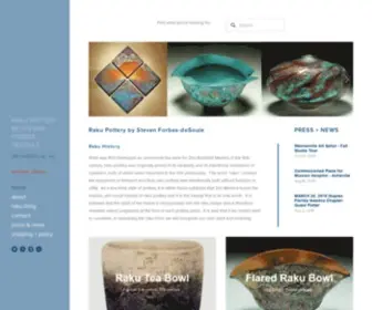 Stevenforbesdesoule.com(Raku Pottery from Steven Forbes) Screenshot