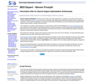 Stevenforsyth.com(SEO Expert) Screenshot