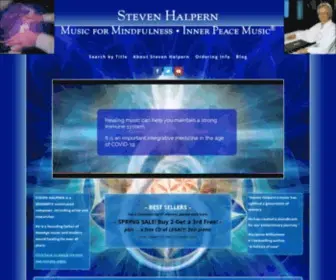 Stevenhalpern.com(Steven Halpern's Inner Peace Music) Screenshot