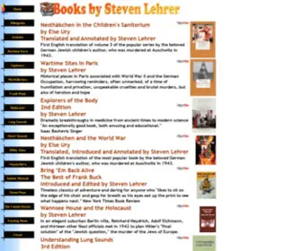 Stevenlehrer.com(Books by Steven Lehrer) Screenshot