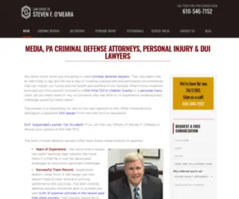 Stevenomearalaw.com(Criminal Lawyers Delaware & Chester County) Screenshot