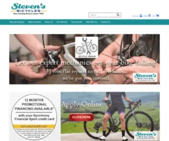 Stevensbicycles.com(Steven's Bicycles) Screenshot