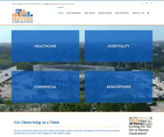 Stevensconstructioninc.com(Commercial construction) Screenshot