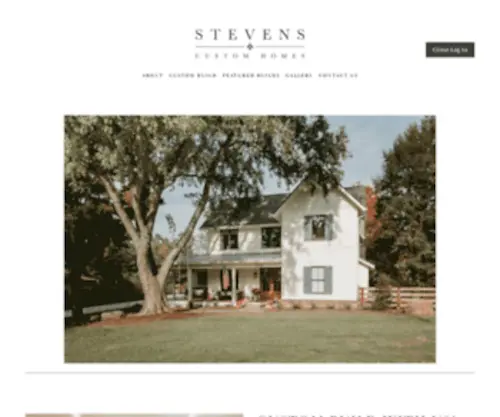 Stevenscustomhomesllc.com(Stevens Custom Homes) Screenshot