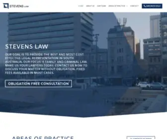 Stevenslaw.com.au(Lawyers Adelaide) Screenshot