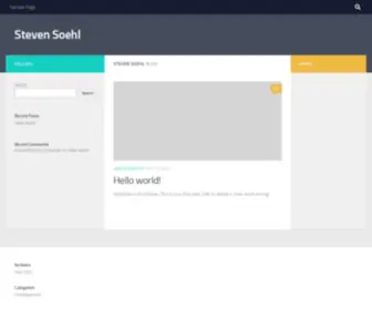 Stevensoehl.com(Steven Soehl) Screenshot