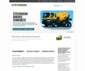 Stevensonconcrete.co.nz(Stevenson) Screenshot