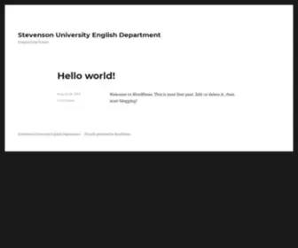 Stevensonenglish.org(Imagine Your Future) Screenshot