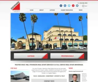 Stevensonrealestate.com(Commercial Real Estate Glendale) Screenshot