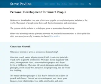 Stevepavlina.com(Steve Pavlina) Screenshot