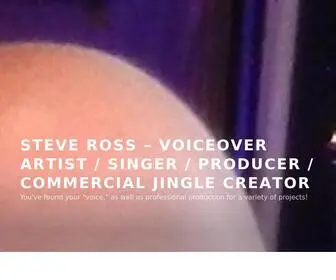 Steverossvoiceover.com(Voiceover Artist) Screenshot