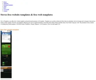 Steves-Templates.com(Steve's free website templates and free web templates) Screenshot
