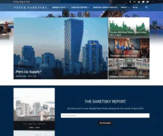 Stevesaretsky.com(Vancouver's Trusted Real Estate Blog By Steve Saretsky) Screenshot