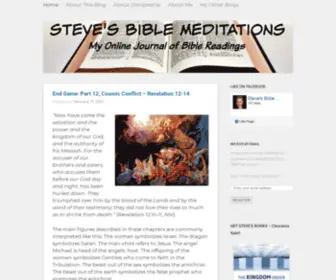 Stevesbiblemeditations.com(Steve's Bible Meditations) Screenshot