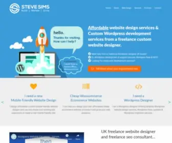 Stevesims.com(Custom Wordpress Website Designer) Screenshot