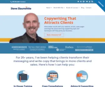 Steveslaunwhite.com(Steve Slaunwhite) Screenshot