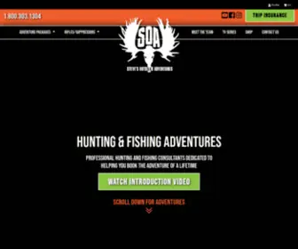 Stevesoutdooradventures.com(Guided Hunting Trips Home) Screenshot