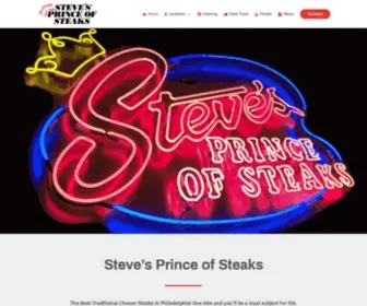 Stevesprinceofsteaks.com(Steve's Prince of Steaks) Screenshot