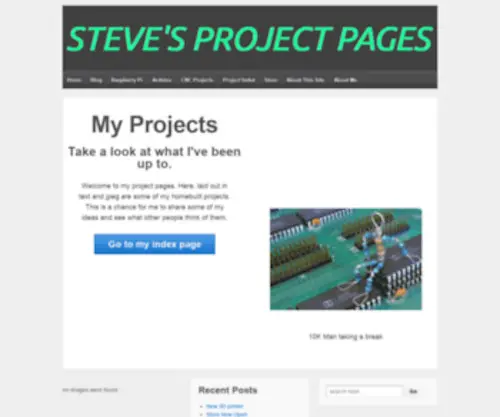 Stevesprojectpages.com(Just another WordPress site) Screenshot
